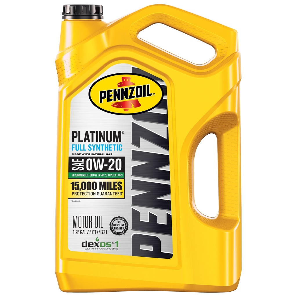 Aceite Pennzoil Platinum 0W-20 Sintético 4.73 Litros