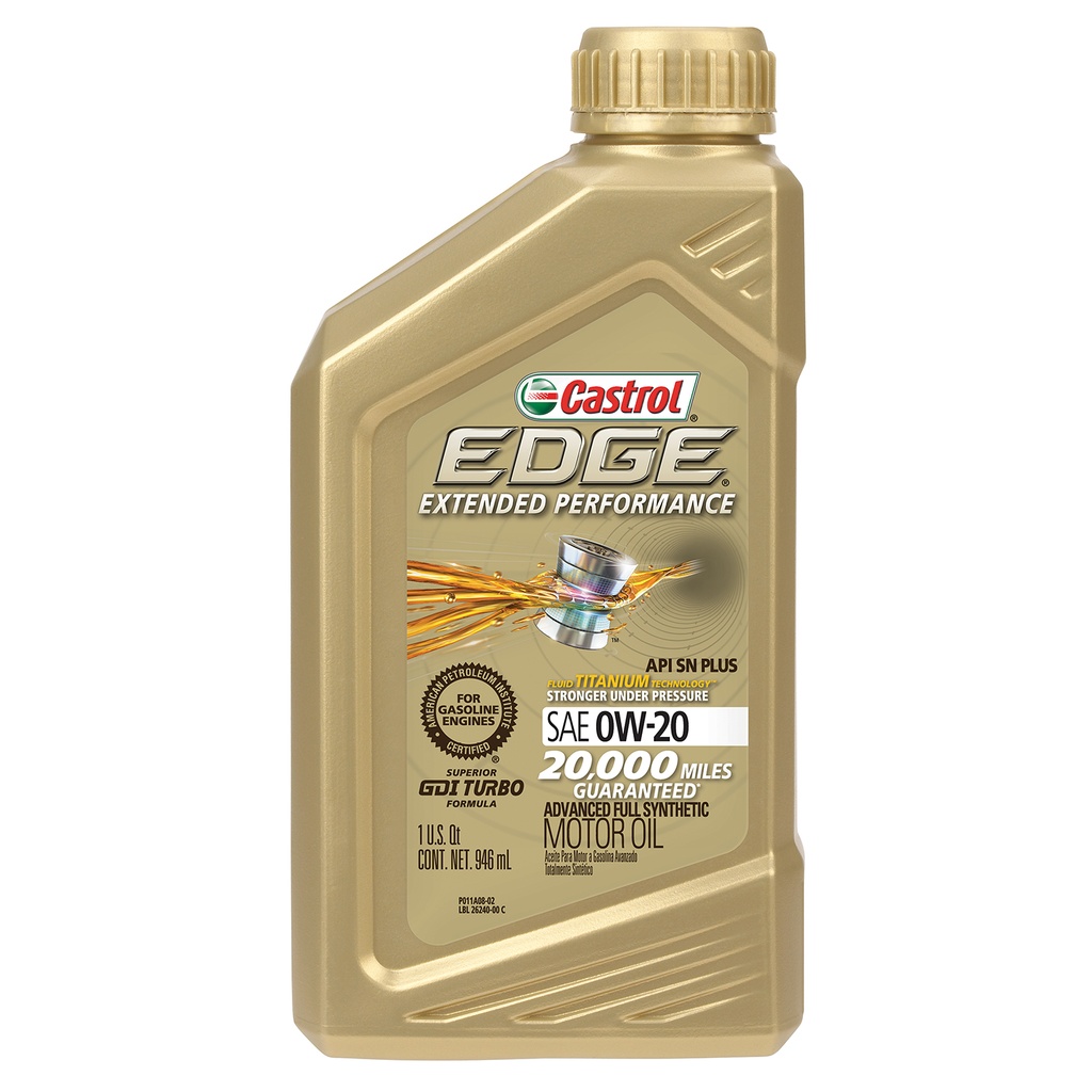 [079191262405] Aceite Castrol Edge 0W-20 Extended Performance 946ml