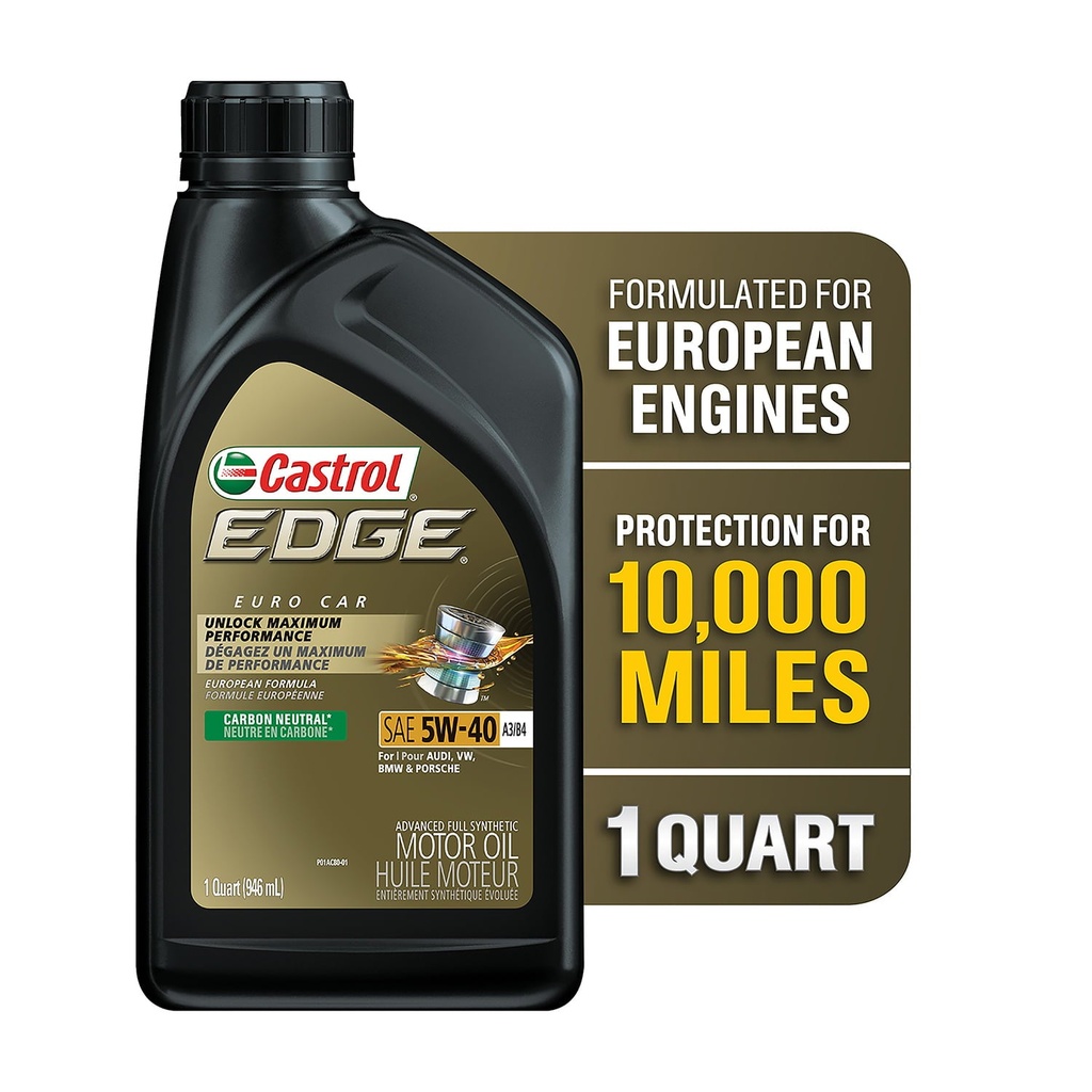[079191262498] Aceite Castrol Edge 5W-40 A3/B4 Euro Sintético 946ml