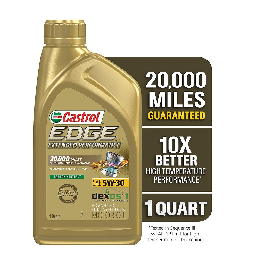 [079191262436] Aceite Castrol Edge 5W-30 Extended Performance Sintético 946ml