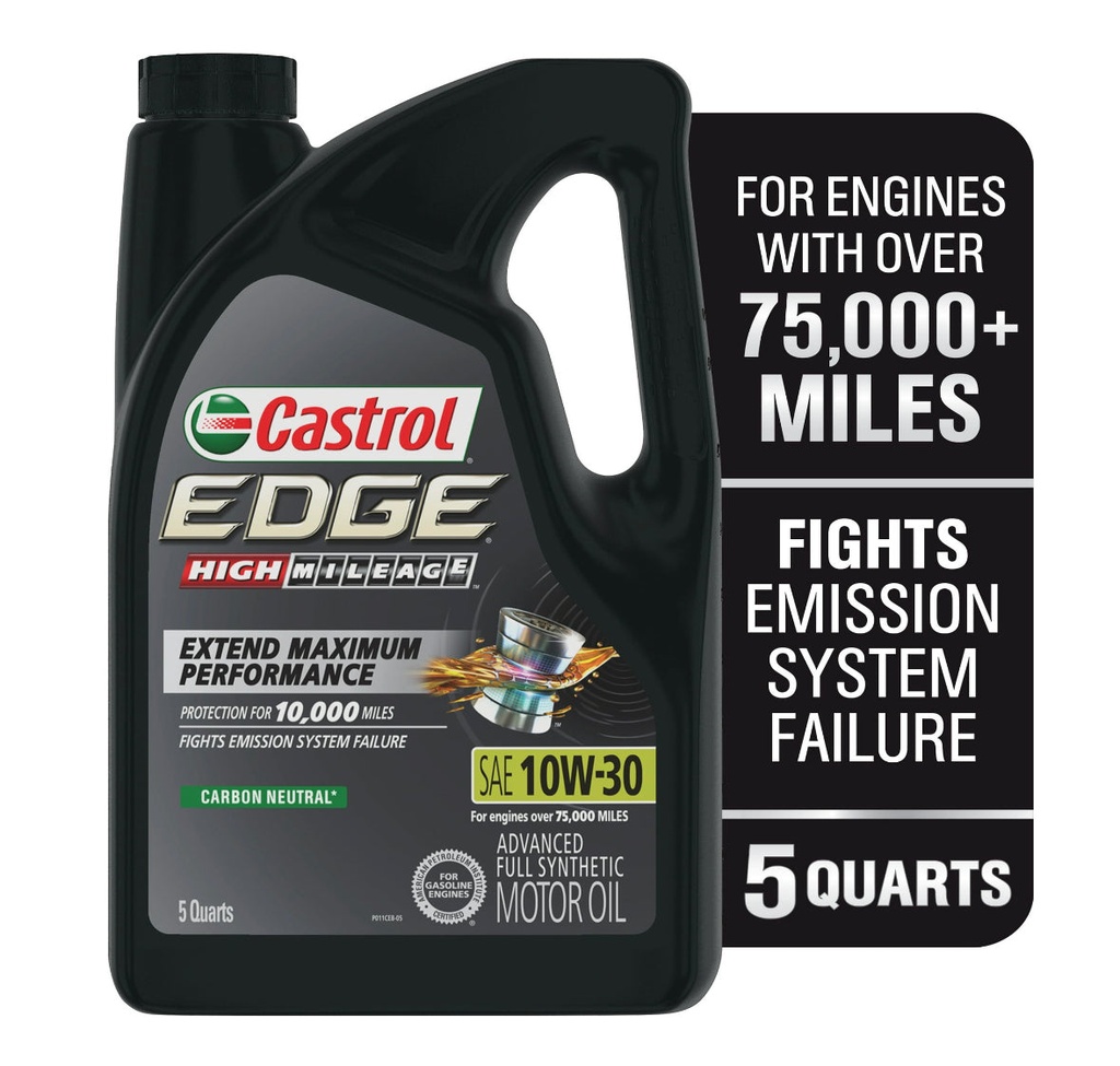 [079191231296] Aceite Castrol Edge 10w-30 Alto Kilometraje Sintético 4.73 Litros
