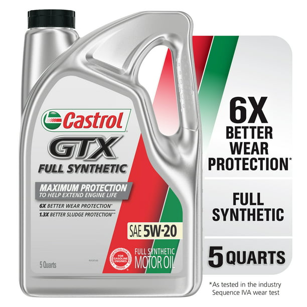[079191219799] Aceite Castrol GTX 5W-20 Sintético 4.73 Litros