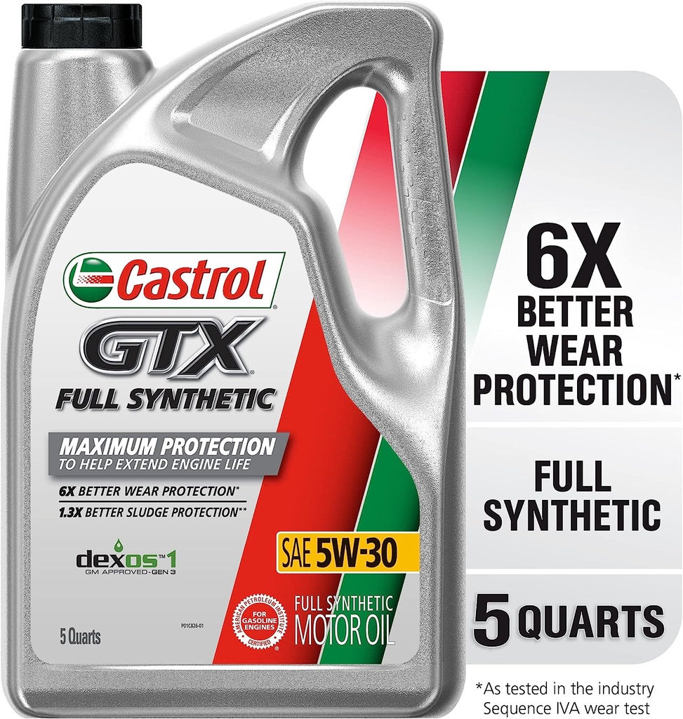 [079191219430] Aceite Castrol GTX 5W-30 Sintético 4.73 Litros