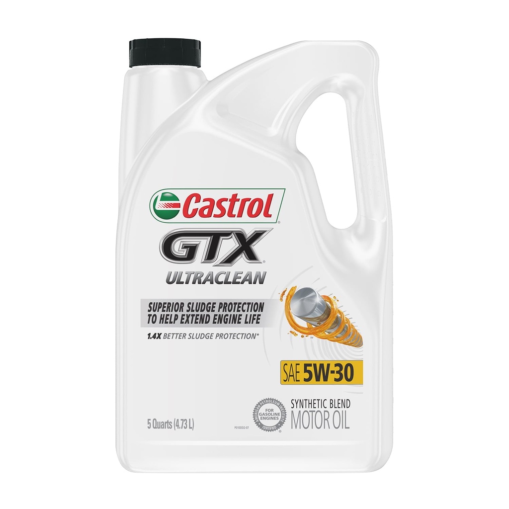 Aceite Castrol GTX Ultraclean 5W-30 Mezcla Sintética 4.73 L