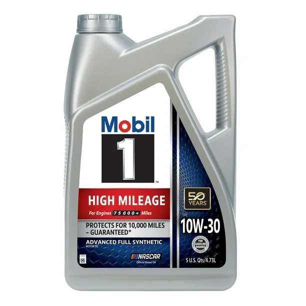 Aceite Mobil 1 10W-30 Alto Kilometraje Sintético 4.73 Litros