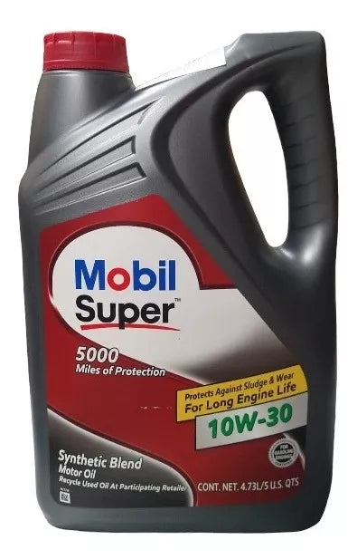 [071924980082] Aceite Mobil Super 5000 10W-30 4.73 litros