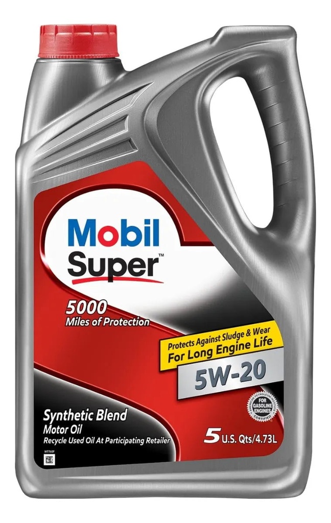 [071924277304] Aceite Mobil Super 5000 5W-20 4.73l