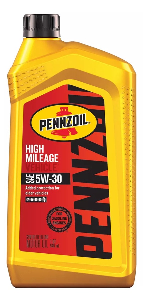 [071611904919] Aceite Pennzoil Alto Kilometraje Semisintetico 5w-30 - 946ml