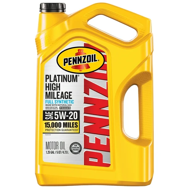 Aceite Pennzoil Platinum 5w-20 High Mileage Sintetico 4.73 Litros