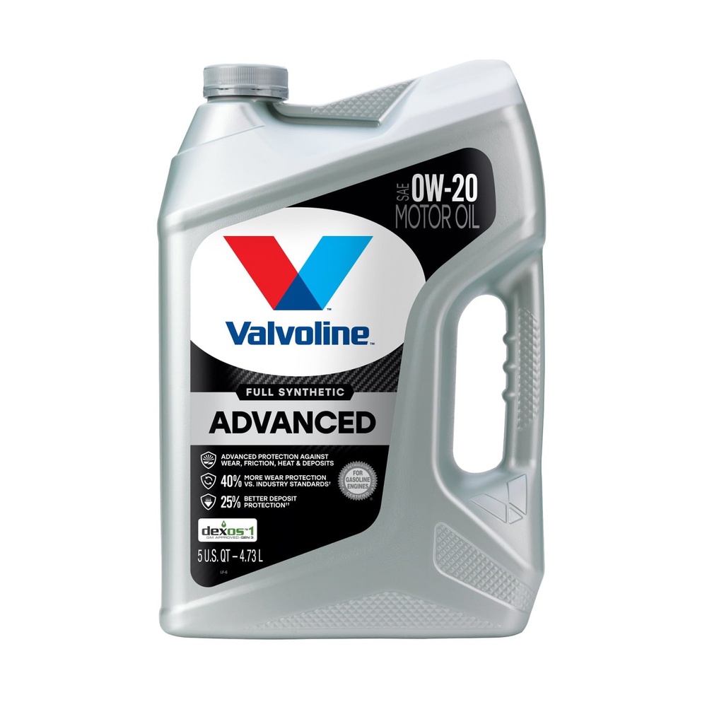 Aceite Valvoline 0W-20 Sintetico 4.73 Litros