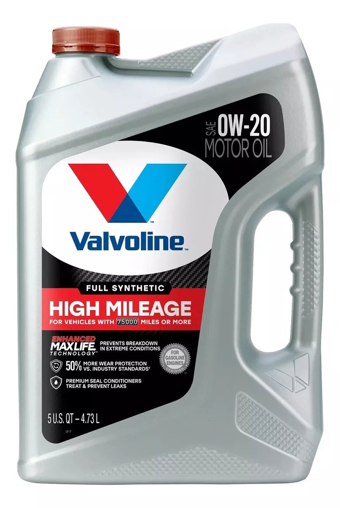 [074130015784] Aceite Valvoline 0W-20 Alto Kilometraje 4.73 Litros