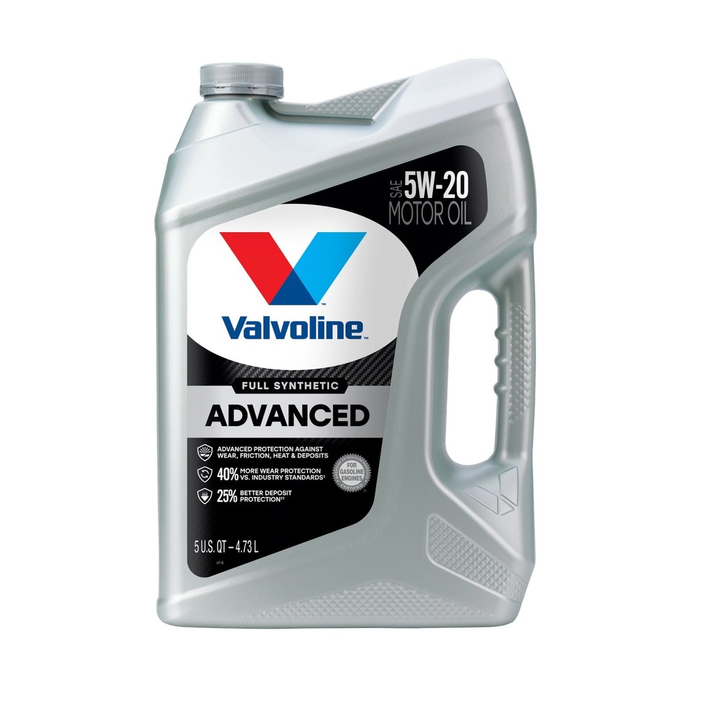 Aceite Valvoline 5W-20 100% Sintetico 4.73 Litros