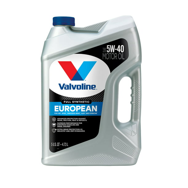 [074130032187] Aceite Valvoline 5W-40 Formula Europea Sintetico 4.73 Litros