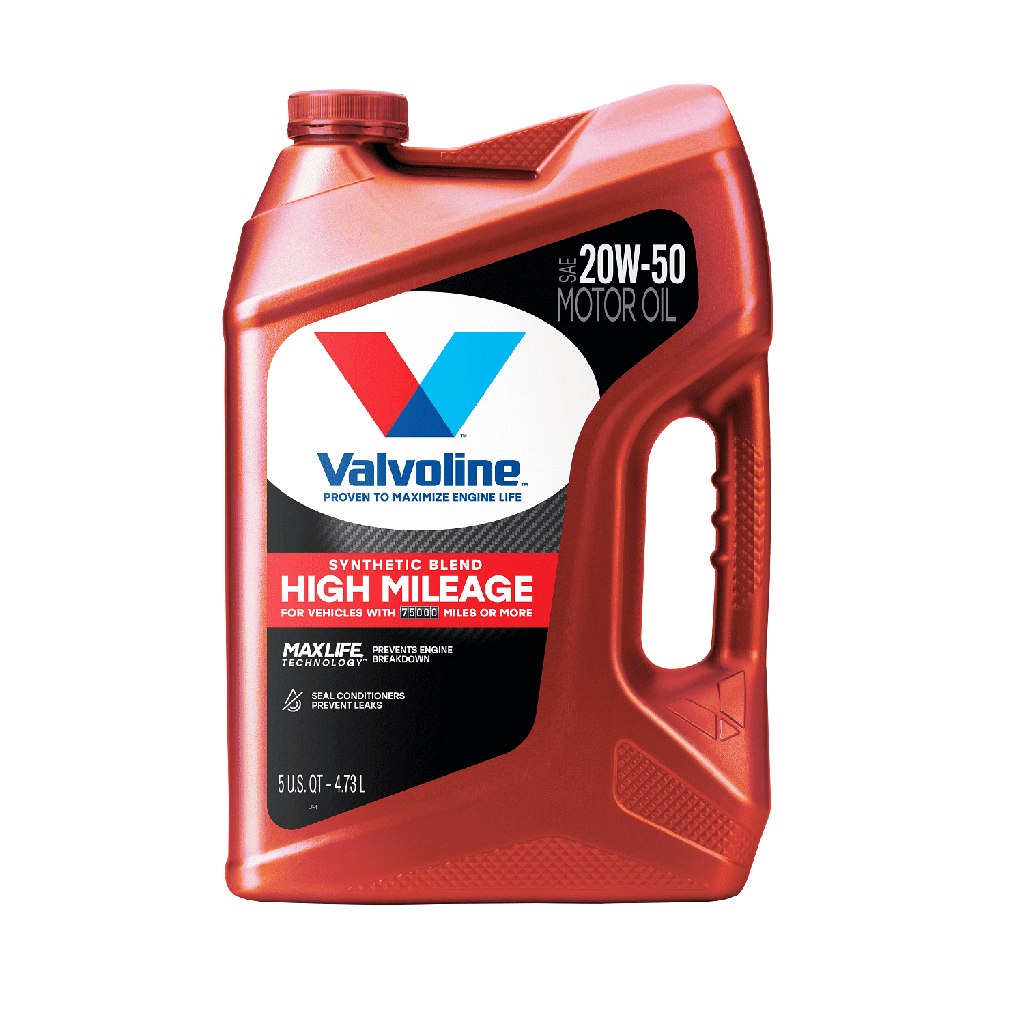 Aceite Valvoline 20W-50 High Mileage MaxLife 4.73 Litros