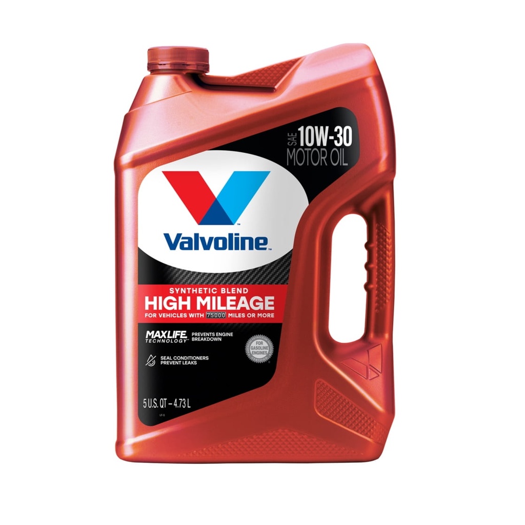 [074130001817] Aceite Valvoline 10W-30 High Mileage MaxLife 4.73 Litros