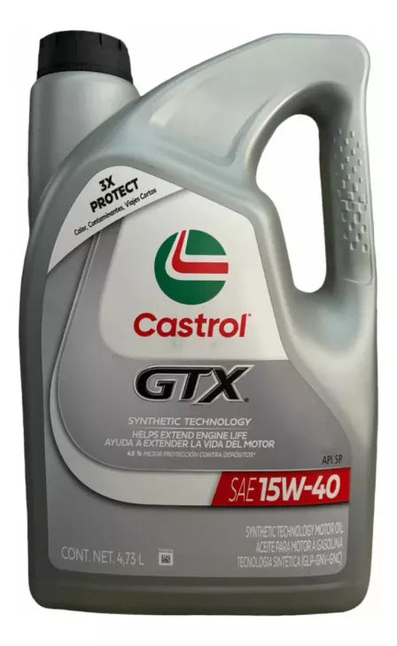 Castrol Aceite Gtx 15W-40 4.73 Litros