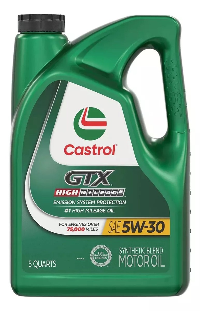 [079191222621] Castrol Aceite Sintetico 5W-30 Alto Kilometraje 4.73 Litros