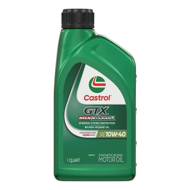 [079191222585] Castrol GTX 10W-40 Alto Kilometraje Sintetico 946ml