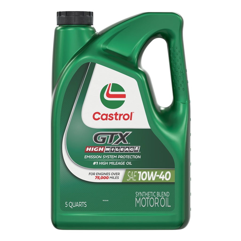 Castrol GTX 10W-40 Alto kilometraje Sintético 4.73 Litros
