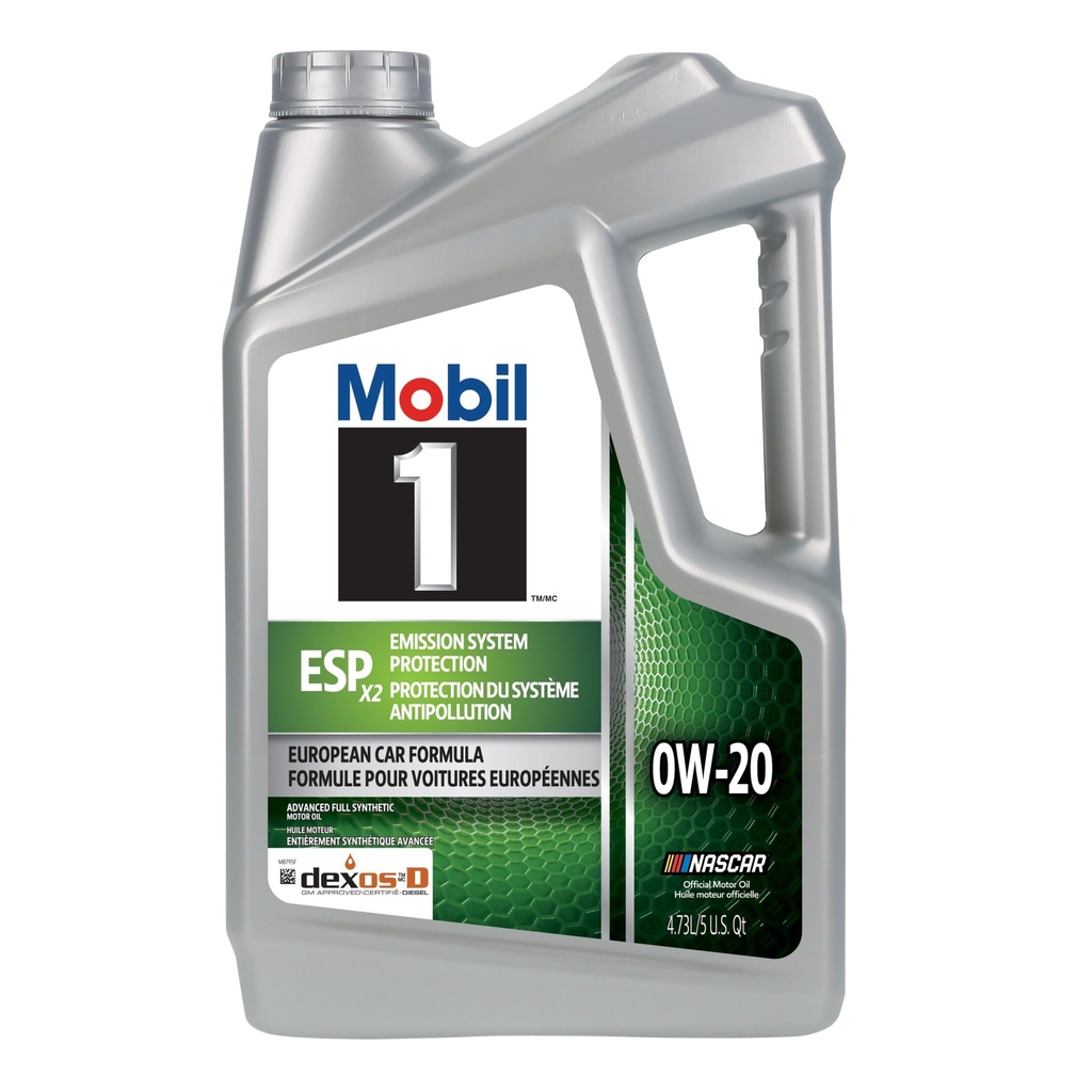 [071924146174] Aceite Mobil 1 0W-20 ESP X2 Sintético 4.73 Litros