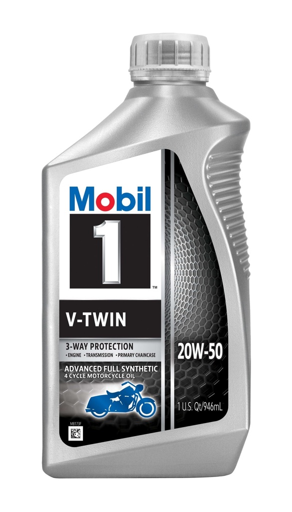 Aceite Mobil 1 20W-50 V Twin Full Synthetic Motorcycle Oil 946ml