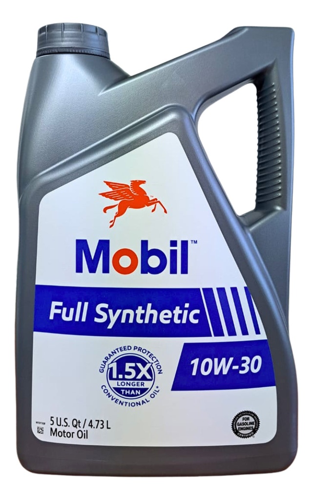[071924646308] Aceite Mobil Full Synthetic 10W-30 4.73 Litros