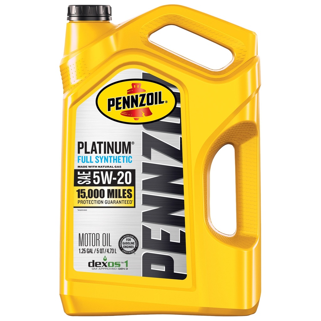 Aceite Pennzoil Platinum 5W-20 Sintetico 4.73 litros