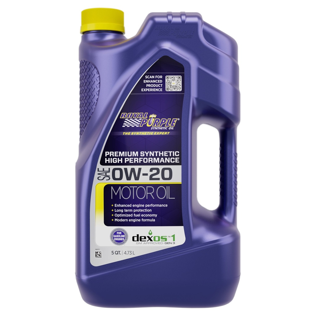 Aceite Royal Purple  0W-20 Alto Rendimiento 4.73L