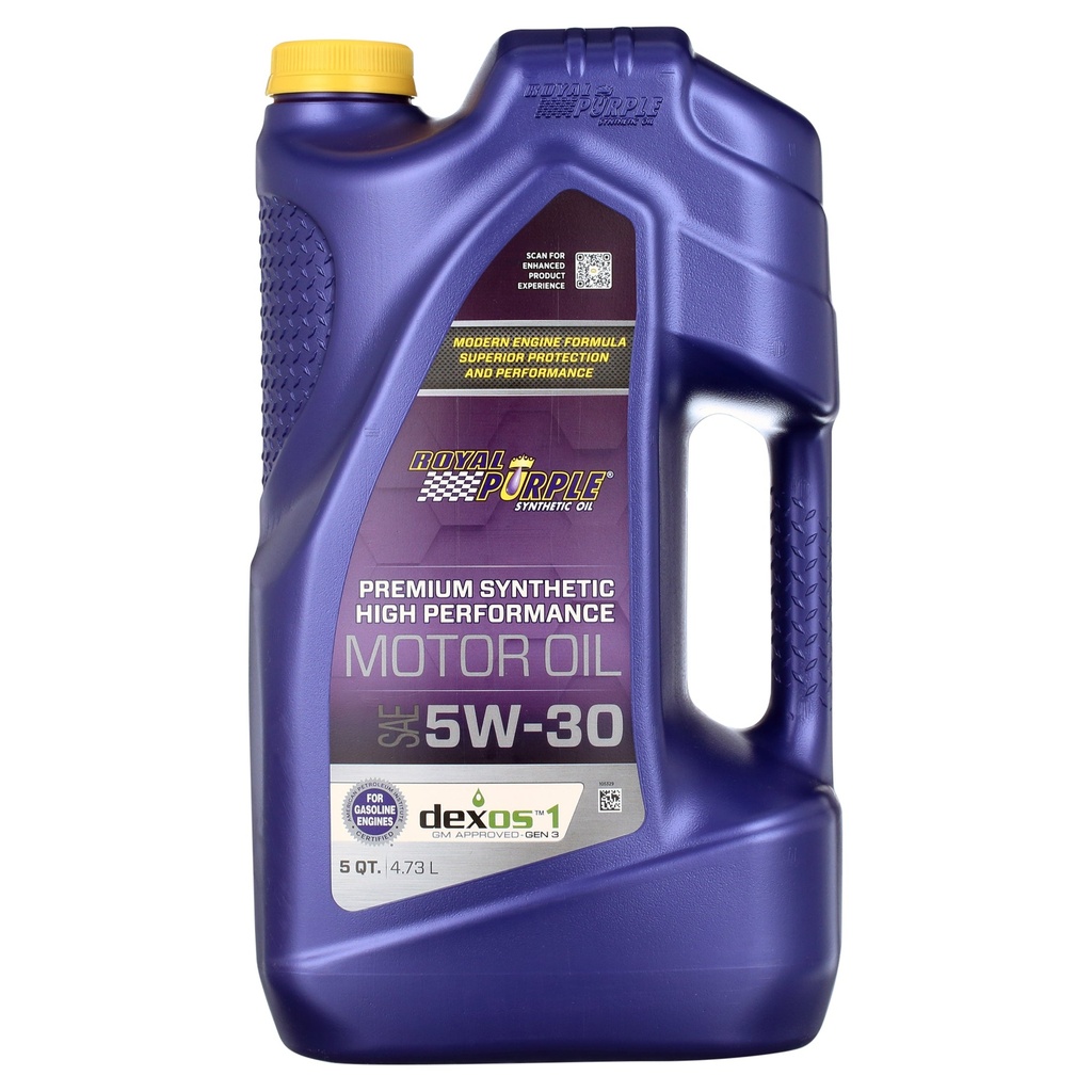 Aceite Royal Purple Alto Rendimiento sintético 5W-30 4.73 Litros