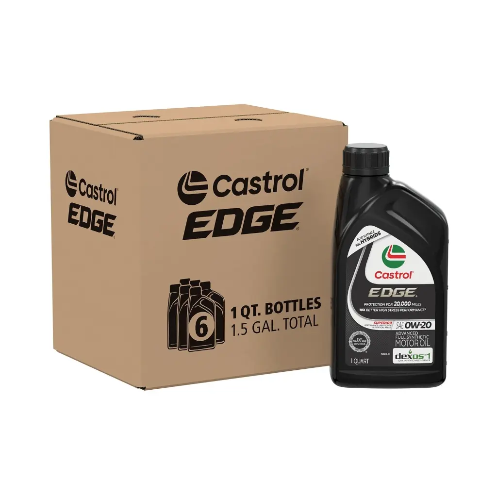 [079191216927] Aceite Castrol Edge 0W-20 Sintetico 946ml Paquete de 6