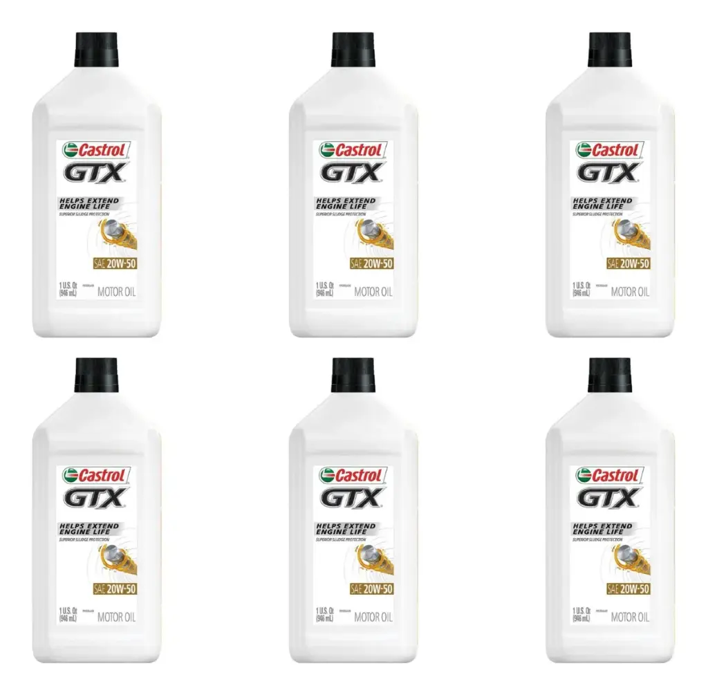 [079191061473] Aceite Castrol GTX 20W-50 946ml Paquete de 6