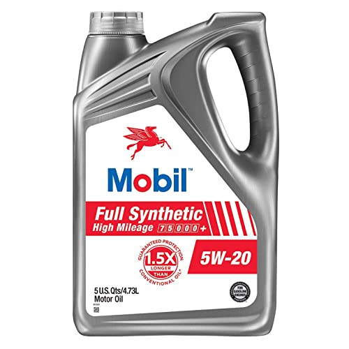 Aceite Mobil 5W-20 Full Synthetic Alto Kilometraje 4.73 Litros