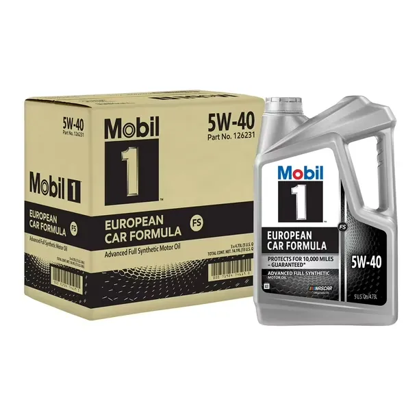 [071924746190] Aceite Mobil 1 5W-40 Euro Sintetico 4.73 Litros Pack de 3