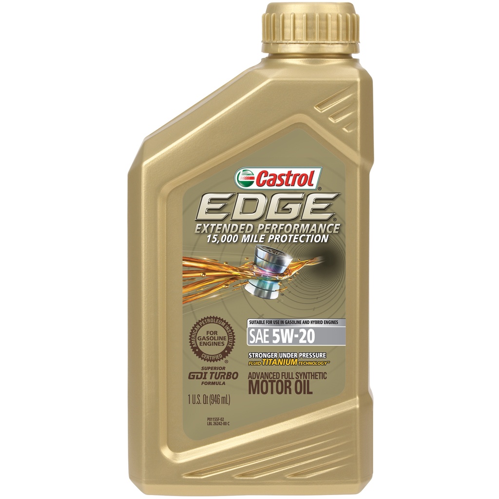 [079191262429] Aceite Castrol Edge 5W-20 Extended Performance 946ml