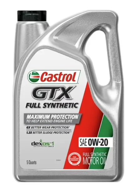 [079191219850] Aceite Castrol GTX 0W-20 Sintético 4.73 Litros