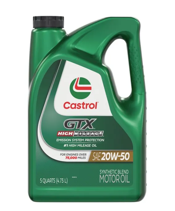 Aceite Castrol GTX 20w-50 Alto Kilometraje 4.73 litros