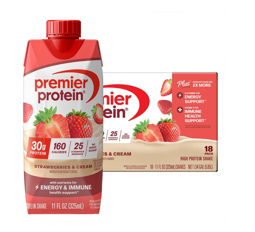 Premier Protein Strawberries & Cream 30g 11 fl oz 18 pk (copia)