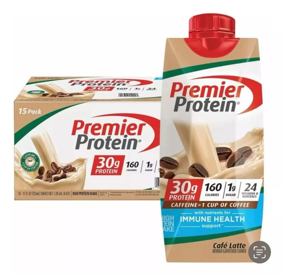 Premier Protein  Café Latte Pack/18 Malteadas (copia)